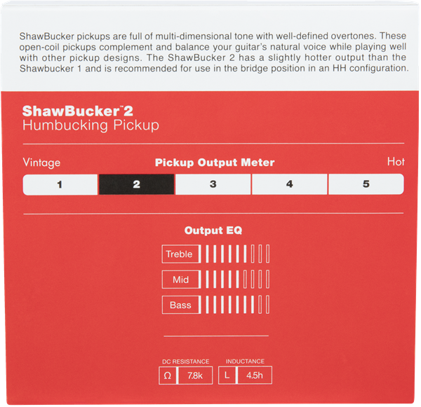 Fender ShawBucker™ 2 Pickup, Zebra