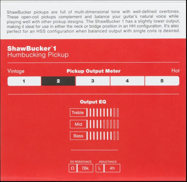 Fender ShawBucker™ 1 Pickup, Zebra