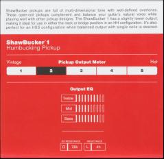 Fender ShawBucker™ 1 Pickup, Zebra