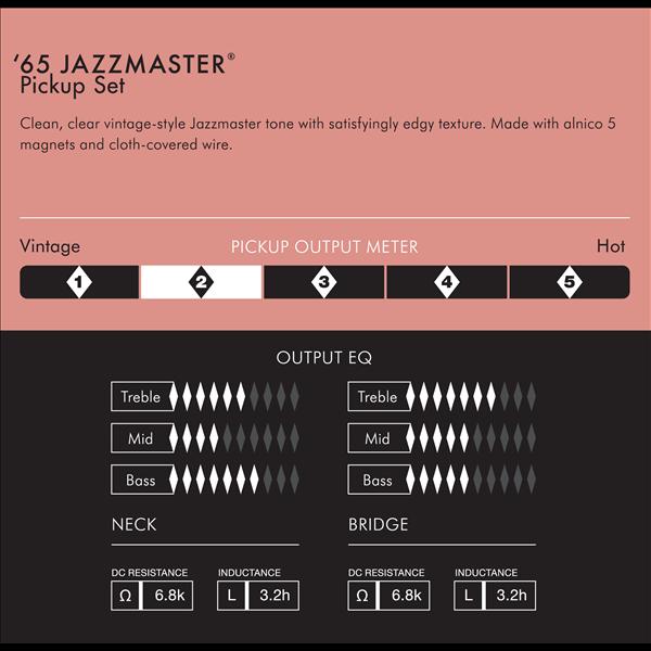 Fender Pure Vintage '65 Jazzmaster® Pickup Set, Vintage White (2)