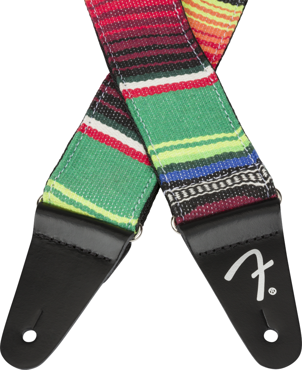 Fender Serape Strap, Green Multi, 2"