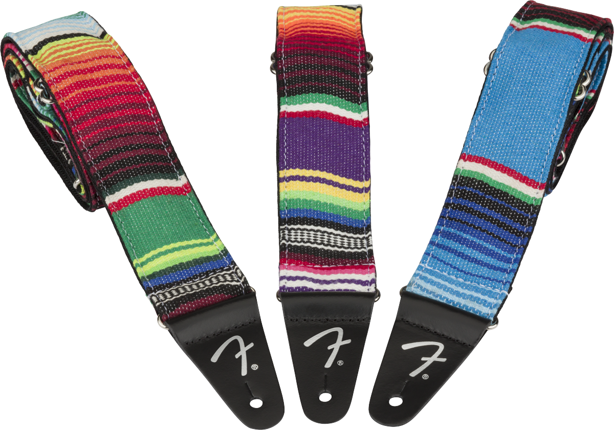 Fender Serape Strap, Blue Multi, 2"