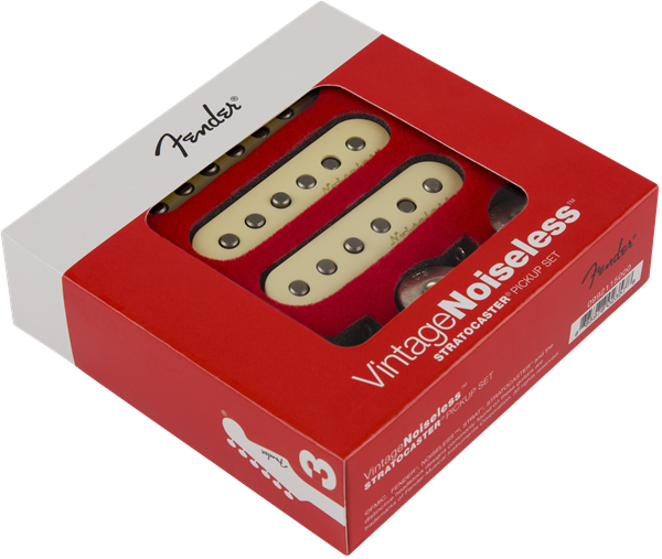Fender Vintage Noiseless™ Strat® Pickups, (3), Aged White