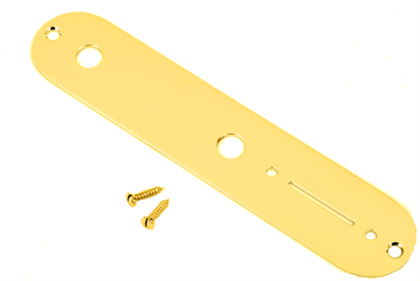 Fender Vintage Telecaster® Control Plate, 2-Hole (Gold)