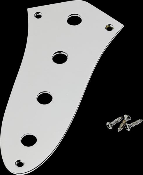 Fender Jazz Bass® Control Plate, 4-Hole (Chrome)