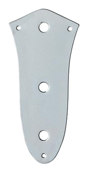 Fender American Vintage '62 Jazz Bass® Control Plate, Chrome (3-Hole)
