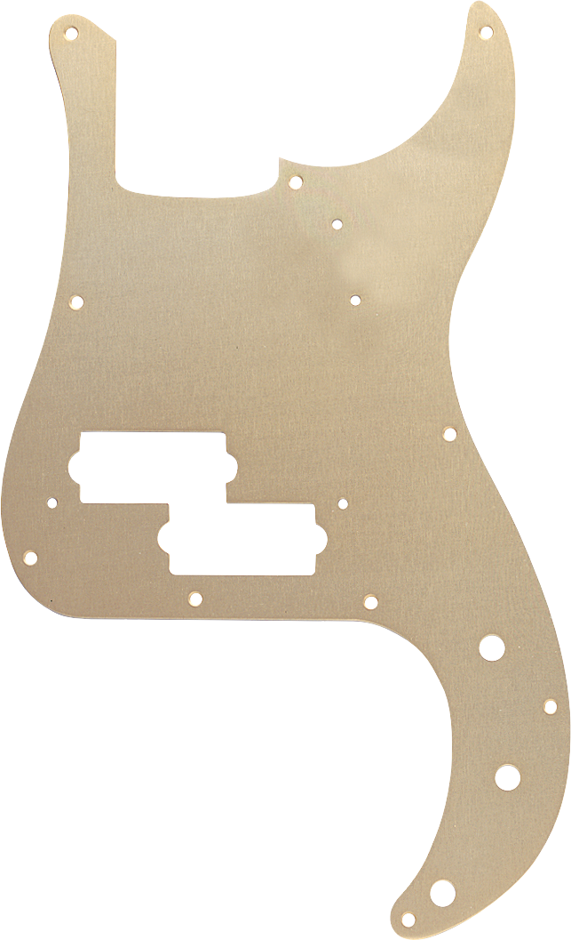 Fender Pickguard, '57 Precision Bass®, 10-Hole Mount, Gold Anodized, 1-Ply