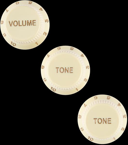 Fender Stratocaster® Soft Touch Knobs, Aged White