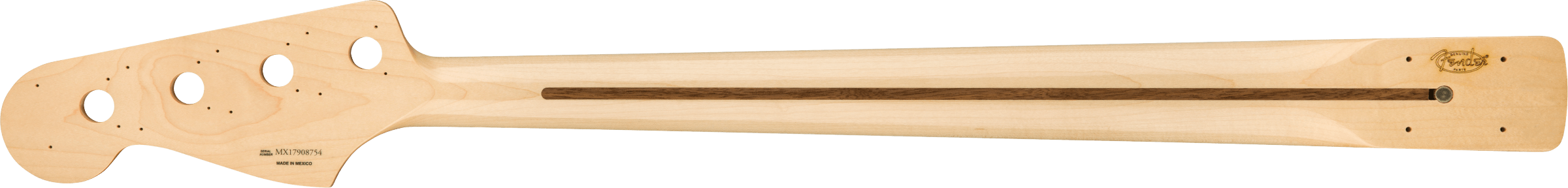 Fender Classic Series 70's Jazz Bass® Neck, 20 Medium Jumbo Frets, Block Inlay, Pau Ferro