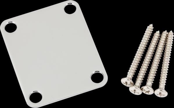 Fender 4-Bolt Vintage-Style Neck Plate "Plain" (No Serial Number or Logo) (Chrome)