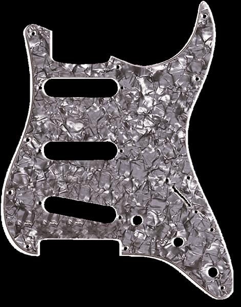Fender Pickguard, Stratocaster® S/S/S, 11-Hole Mount, Black Pearl, 4-Ply