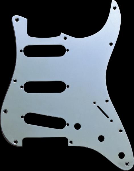 Fender Pickguard, Stratocaster® S/S/S, 11-Hole Mount, Chrome-Plated, 1-Ply