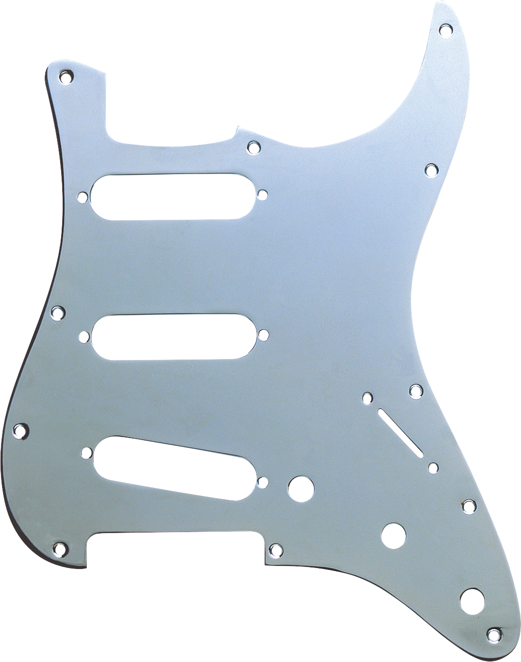 Fender Pickguard, Stratocaster® S/S/S, 11-Hole Mount, Chrome-Plated, 1-Ply