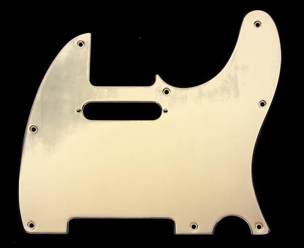Fender Pickguard, Telecaster®, 8-Hole Mount, Gold-Plated, 1-Ply
