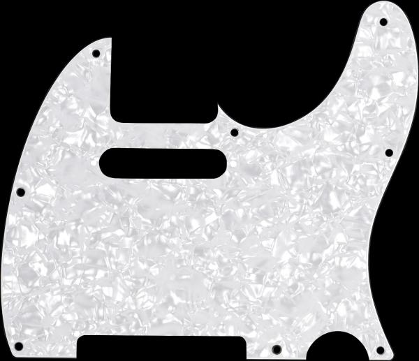 Fender Pickguard, Telecaster®, 8-Hole Mount, White Pearl, 4-Ply