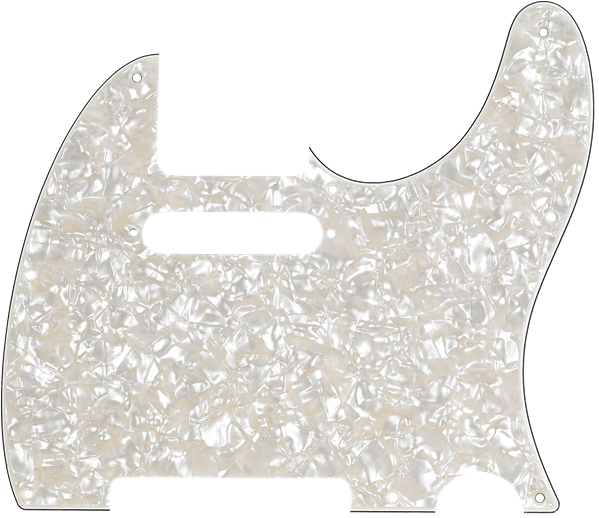 Fender Pickguard, Telecaster®, 8-Hole Mount, Aged White Pearl, 4-Ply