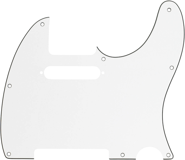 Fender Pickguard, Telecaster®, 8-Hole Mount, Parchment, 3-Ply