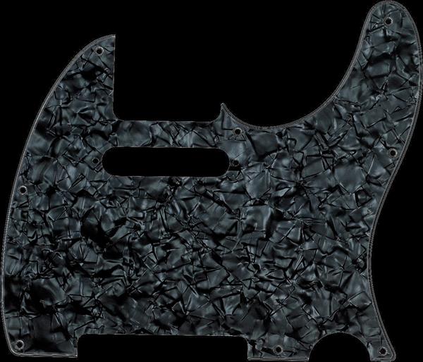 Fender Pickguard, Telecaster®, 8-Hole Mount, Black Pearl, 4-Ply