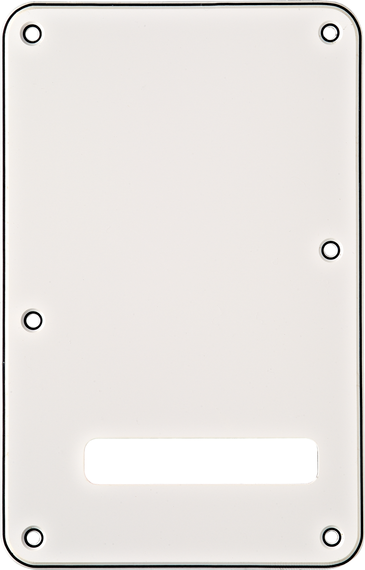 Fender Backplate, Stratocaster®, White (W/B/W), 3-Ply