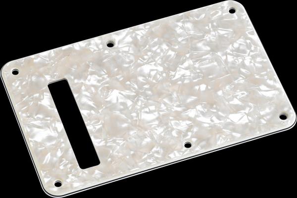 Fender Backplate, Stratocaster®, White Moto, 4-Ply