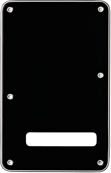 Fender Backplate, Stratocaster®, Black (B/W/B), 3-Ply