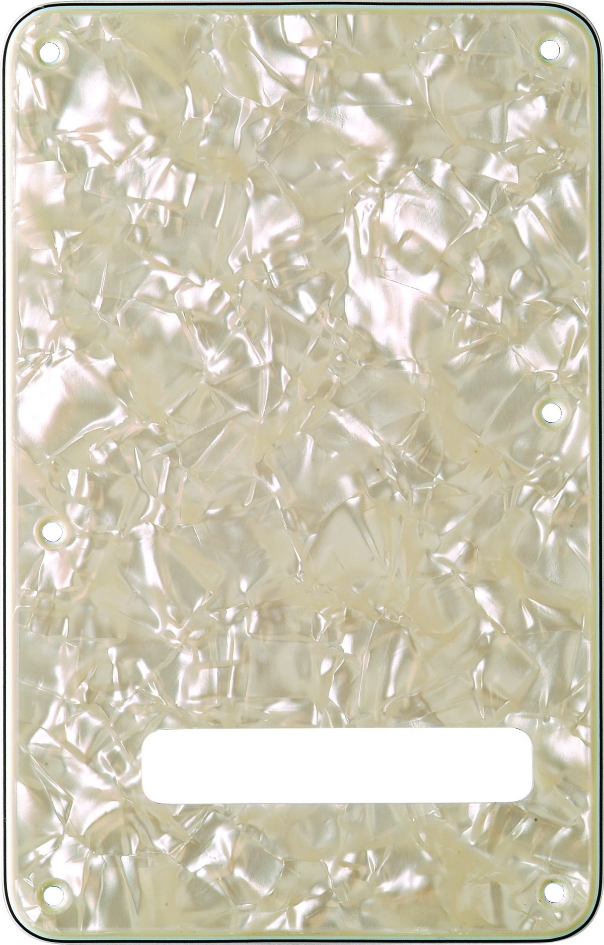 Fender Backplate, Stratocaster®, Aged White Moto, 4-Ply