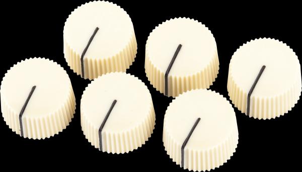 Fender Pure Vintage Cream "Radio" Amplifier Knobs (6)