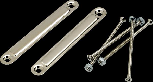 Fender Pure Vintage Medium Chassis Straps, (2), Nickel