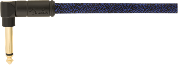 Fender Festival Instrument Cable, Straight/Angle, 10', Pure Hemp, Blue Dream