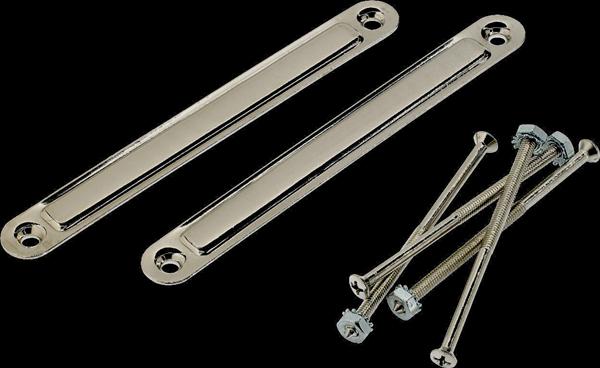 Fender Pure Vintage Large Chassis Straps, (2), Nickel
