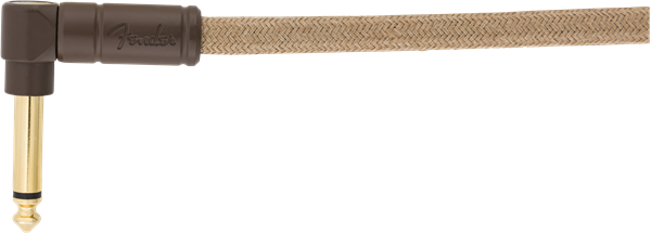 Fender Festival Instrument Cable, Straight/Angle, 18.6', Pure Hemp, Natural
