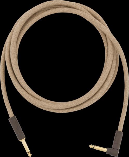 Fender Festival Instrument Cable, Straight/Angle, 10', Pure Hemp, Natural