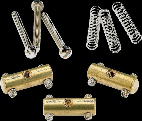 Fender Pure Vintage '52 Telecaster® Saddle Kit, Brass (3)