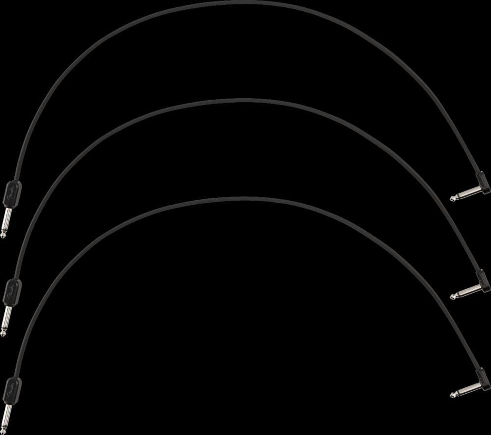 Fender Blockchain 24" Patch Cable, 3-pack, Straight/Angle