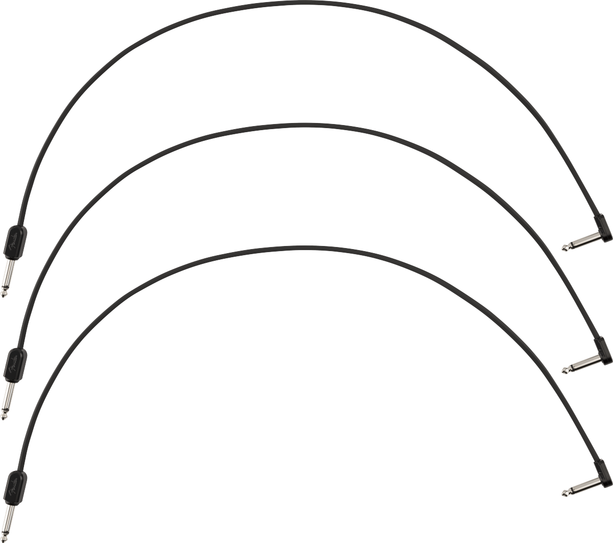 Fender Blockchain 24" Patch Cable, 3-pack, Straight/Angle
