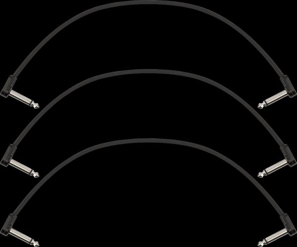 Fender Blockchain 12" Patch Cable, 3-pack, Angle/Angle