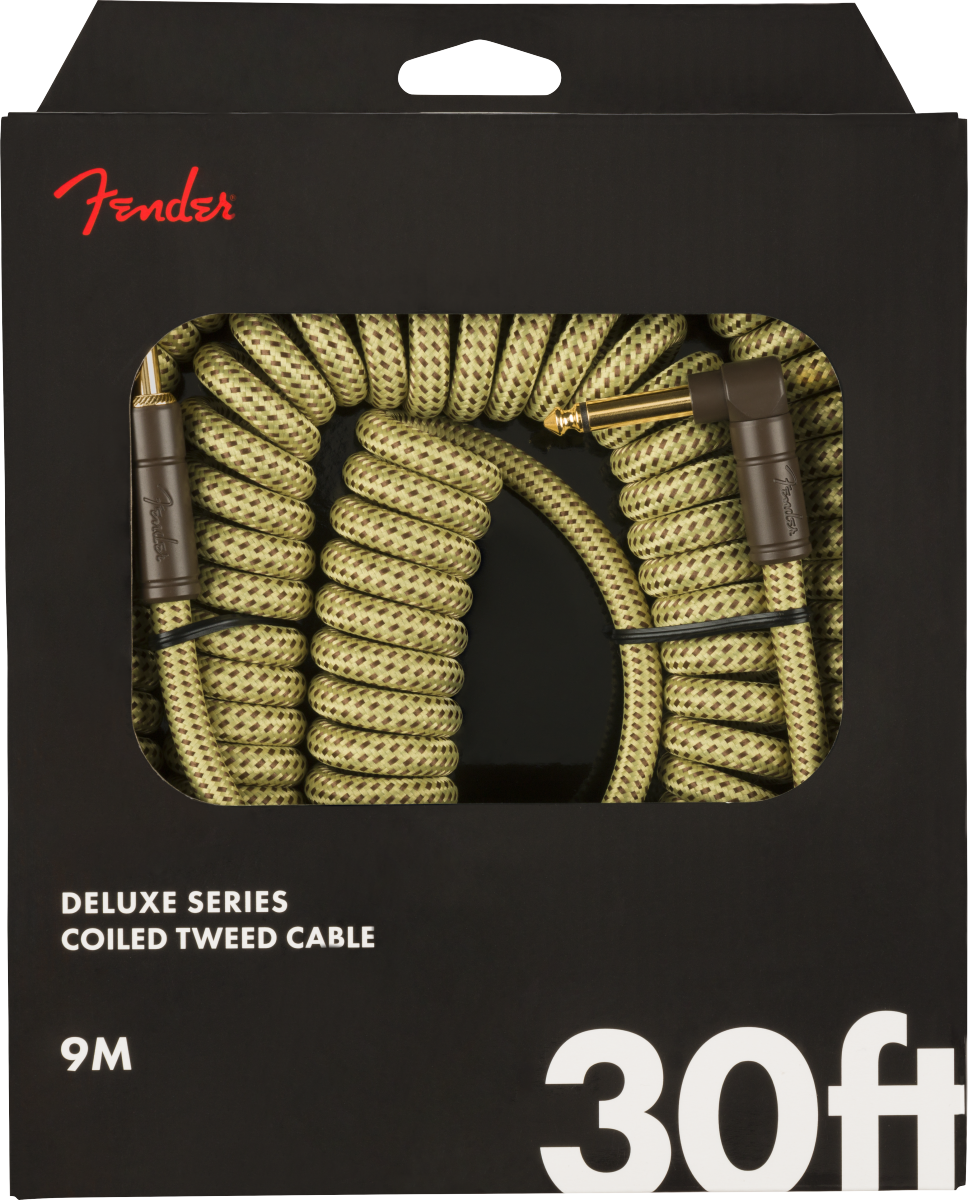Fender Deluxe Coil Cable, 30', Tweed