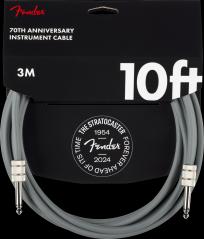 Fender 10' Anniversary Instrument Cable, Gray, 10'