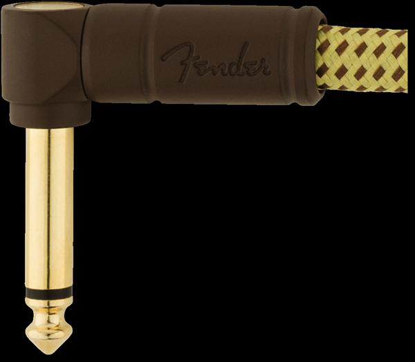 Fender Deluxe Series Patch Cables (Bowl of 20), Angle/Angle, 6", Tweed