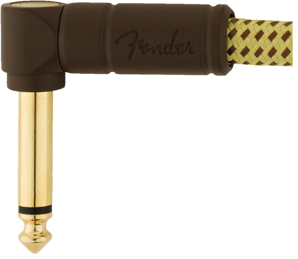 Fender Deluxe Series Patch Cables (Bowl of 20), Angle/Angle, 6", Tweed