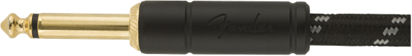 Fender Deluxe Series Instrument Cable, Straight/Straight, 25', Black Tweed