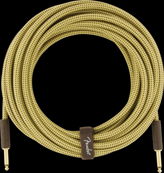 Fender Deluxe Series Instrument Cable, Straight/Straight, 25', Tweed