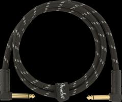 Fender Deluxe Series Instrument Cable, Angle/Angle, 3', Black Tweed
