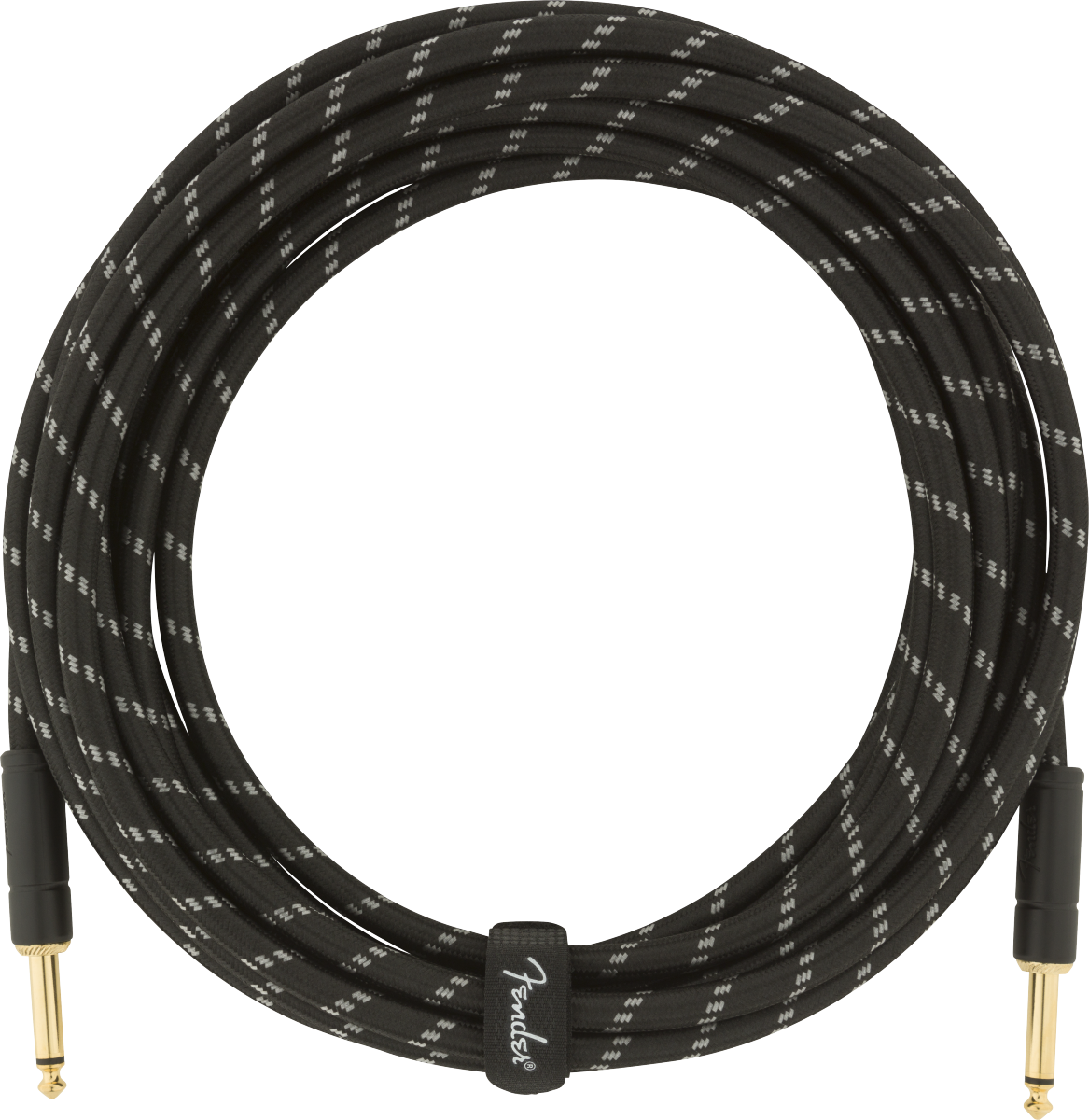 Fender Deluxe Series Instrument Cable, Straight/Straight, 18.6', Black Tweed