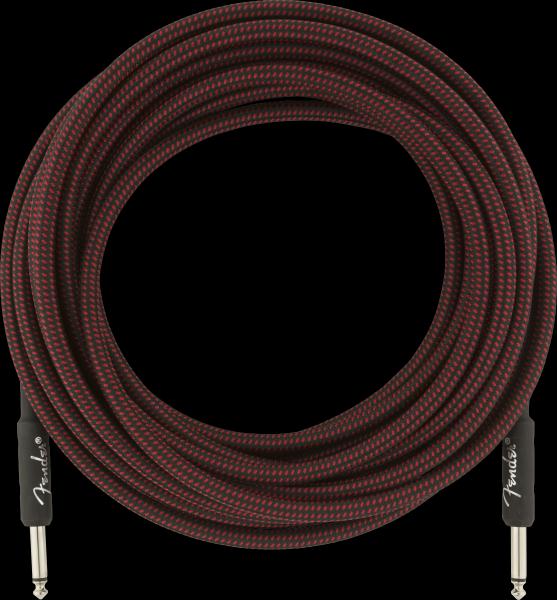 Fender Professional Series Instrument Cable, 25', Red Tweed