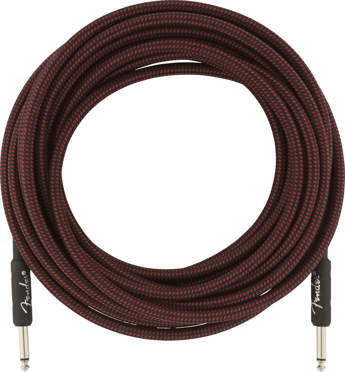 Fender Professional Series Instrument Cable, 25', Red Tweed