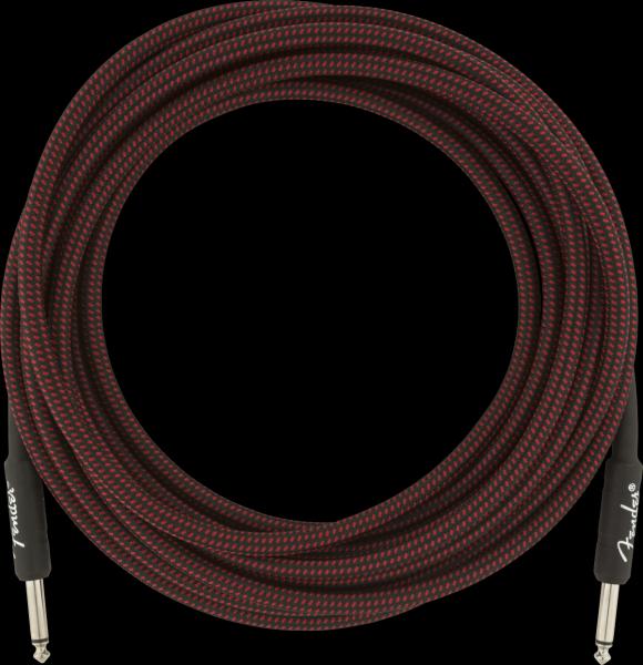 Fender Professional Series Instrument Cable, 18.6', Red Tweed