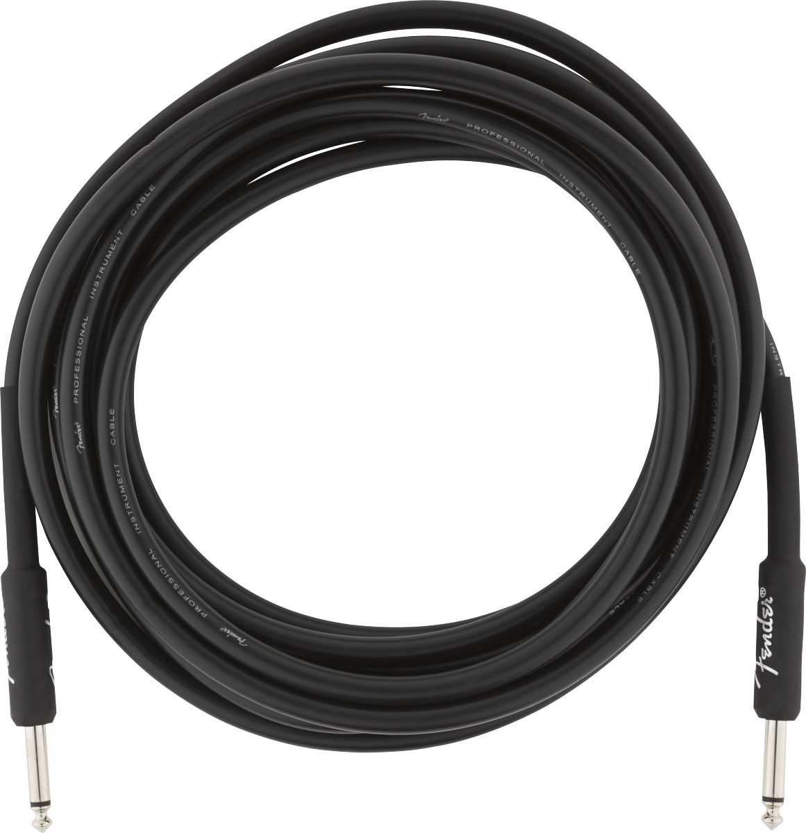 Fender Professional Series Instrument Cable, Straight/Straight, 15', Black