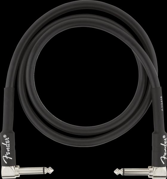 Fender Professional Series Instrument Cables, Angle/Angle, 3', Black