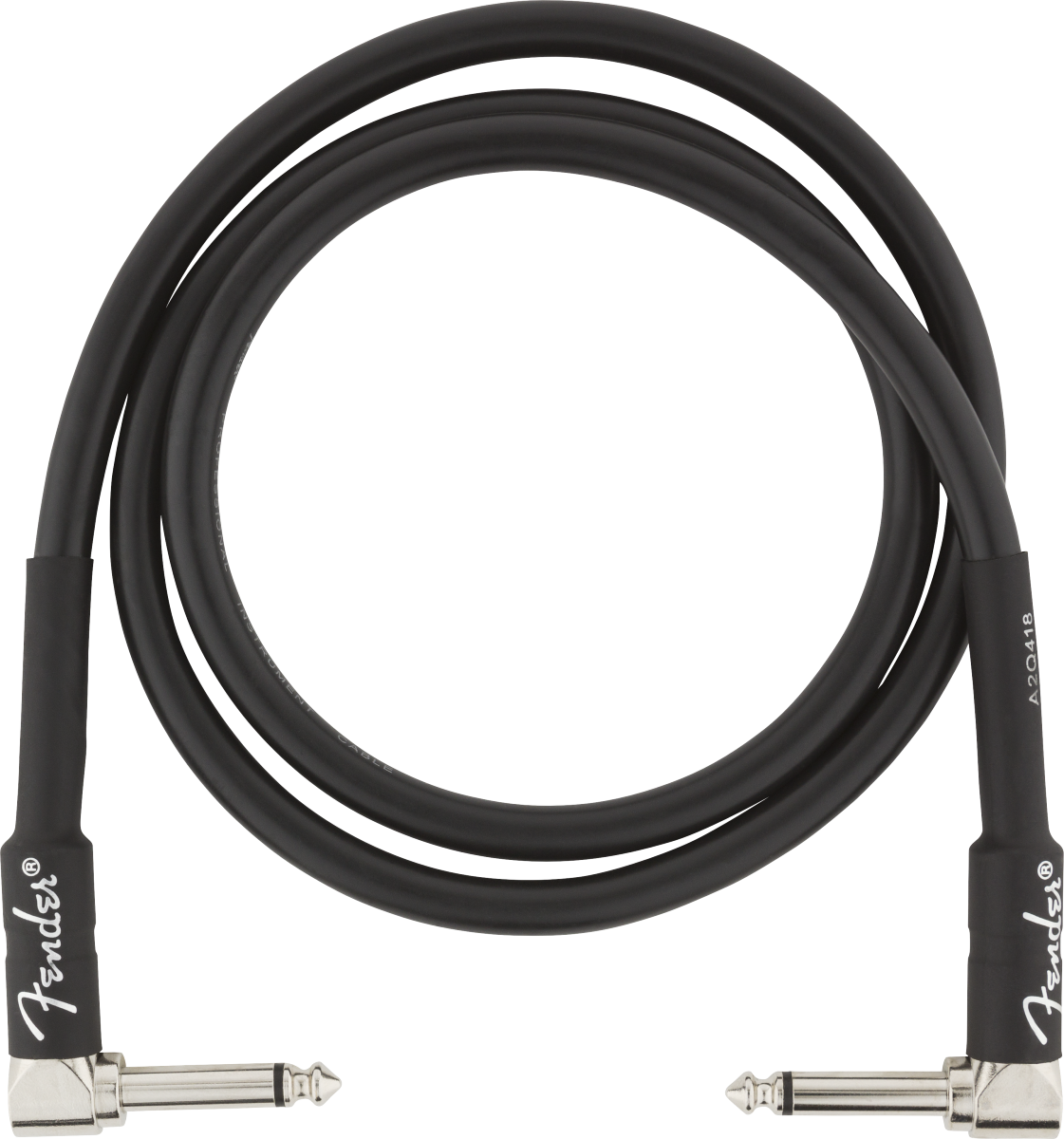 Fender Professional Series Instrument Cables, Angle/Angle, 3', Black